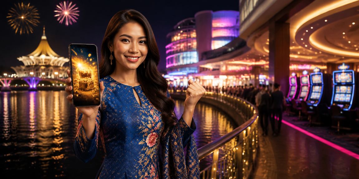 Pemain kasino mudah alih di Kuching menikmati permainan seru dalam talian